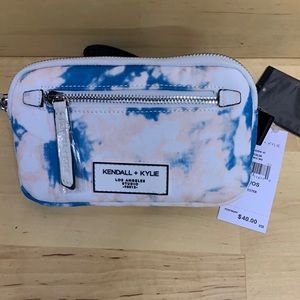 Kendall & Kylie Los Angeles Tie Dye Fanny Pack / Waist Belt Bag .